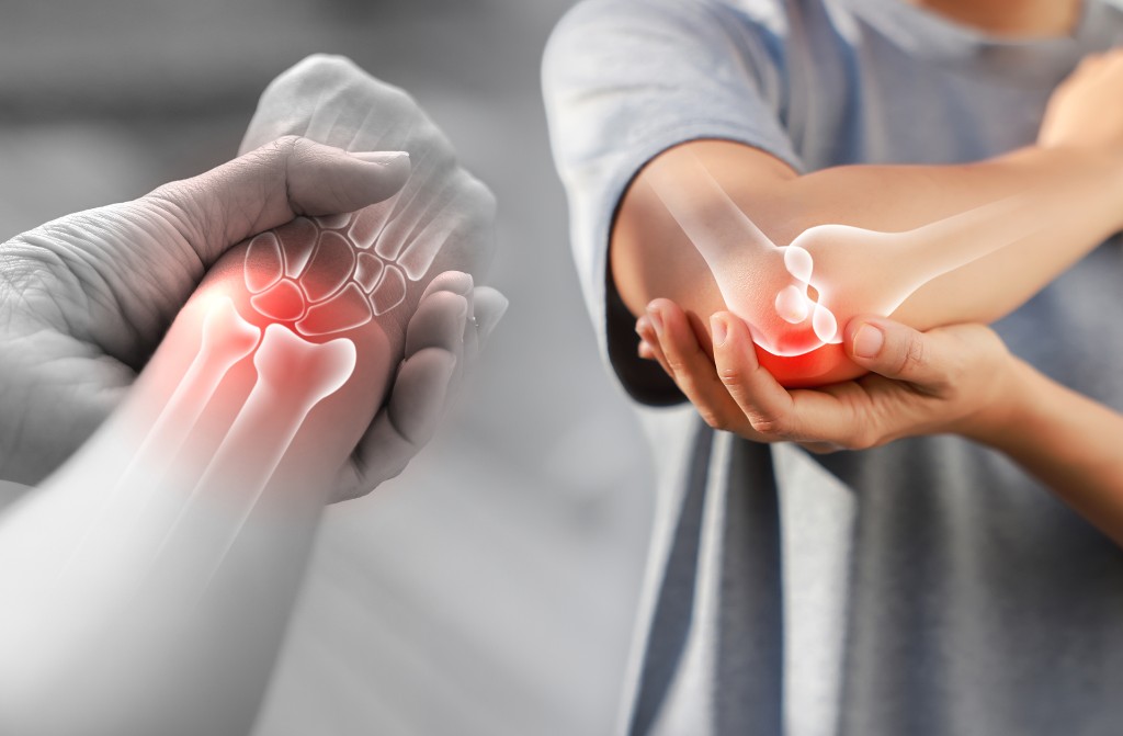 Joint pain and inflammation illustrating rheumatoid arthritis and osteoarthritis at SOUKYA
